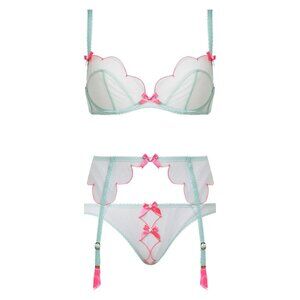 Agent Provocateur Lorna 4 Piece Set in Mint Green